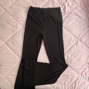 Women's Dark Brown Stretchy Flared Pants